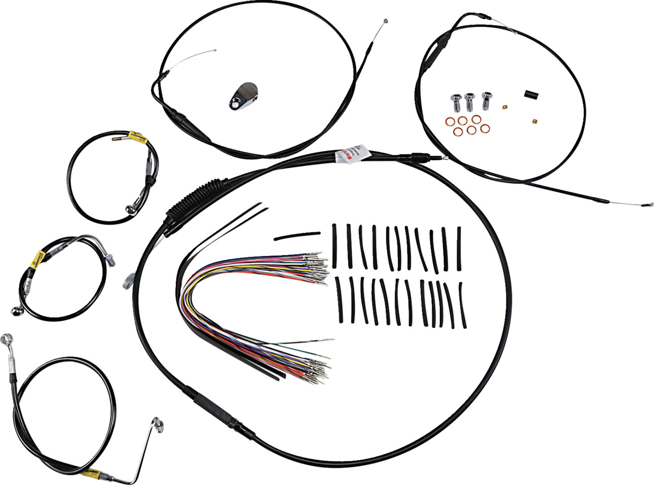 Burly Handlebar Cable Installation Kit For Harley Electra / Street Glide 2000-2006