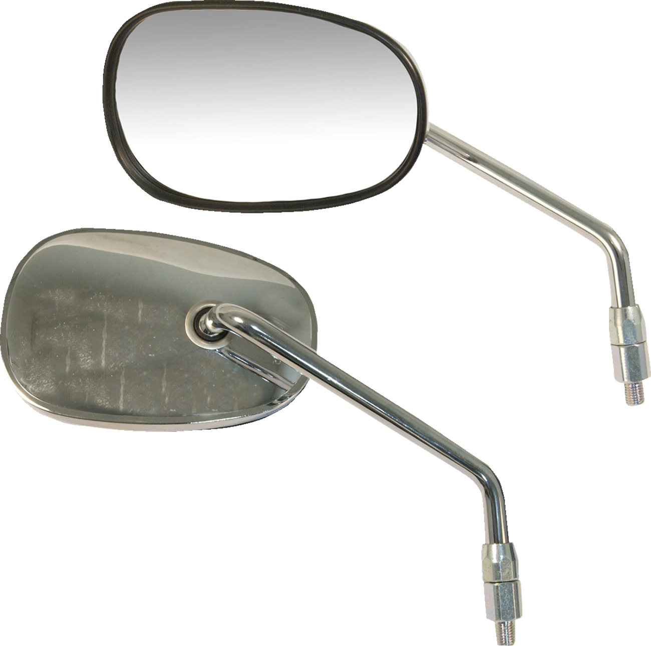 Emgo Mirror - OEM/Replacement - Rectangle - Chrome - Left - Each 2014-2021 Kawasaki VN900D Vulcan 900 Classic LT / 2014-2021 Kawasaki VN900B Vulcan 900 Classic