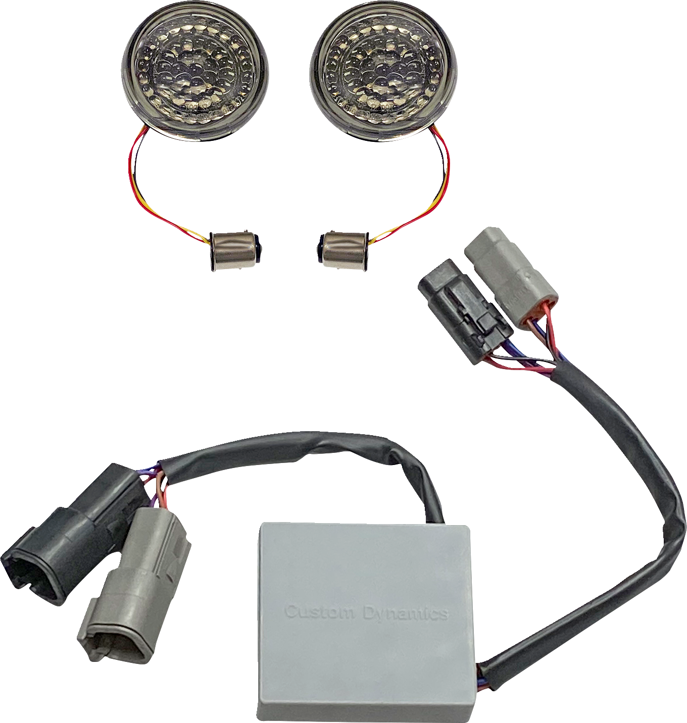 Custom Dynamics Smart LED 1157 Bullet Turn Signals with Controller For Harley Softail 2011-2017