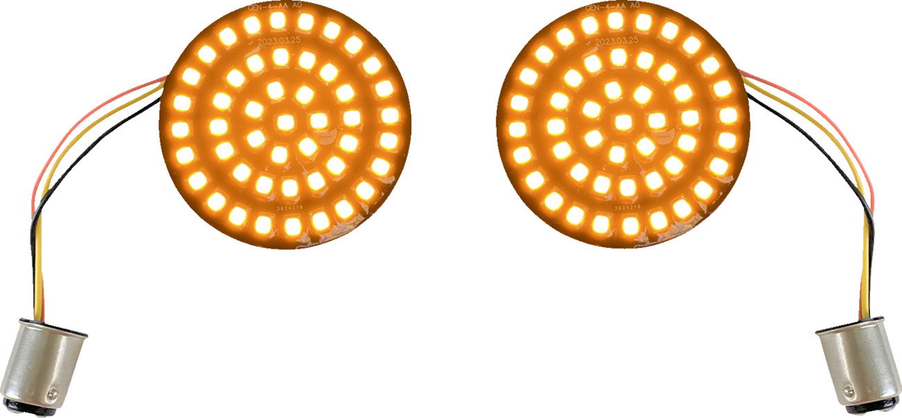 CUSTOM DYNAMICS Genesis® 4 Solid Amber Front Turn Signal Insert