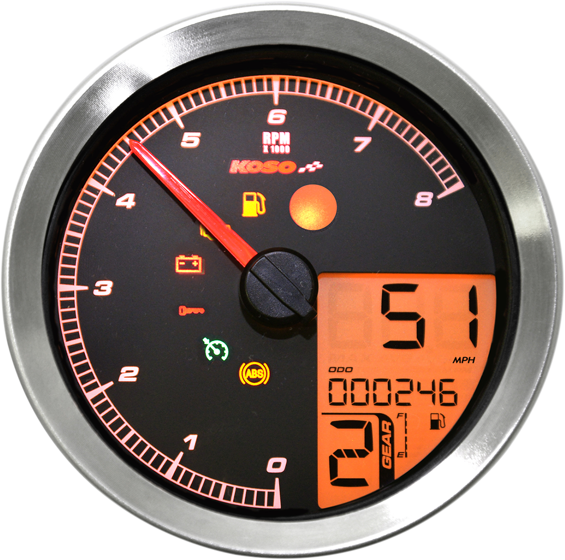 Koso HD-04 Multi-Function Speedometer For Harley Dyna / Sportster 2011-2022