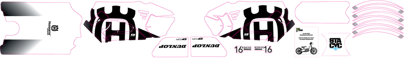 D'COR VISUALS STACYC™ Stability Cycle Graphics Kit