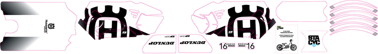 D'COR VISUALS STACYC™ Stability Cycle Graphics Kit