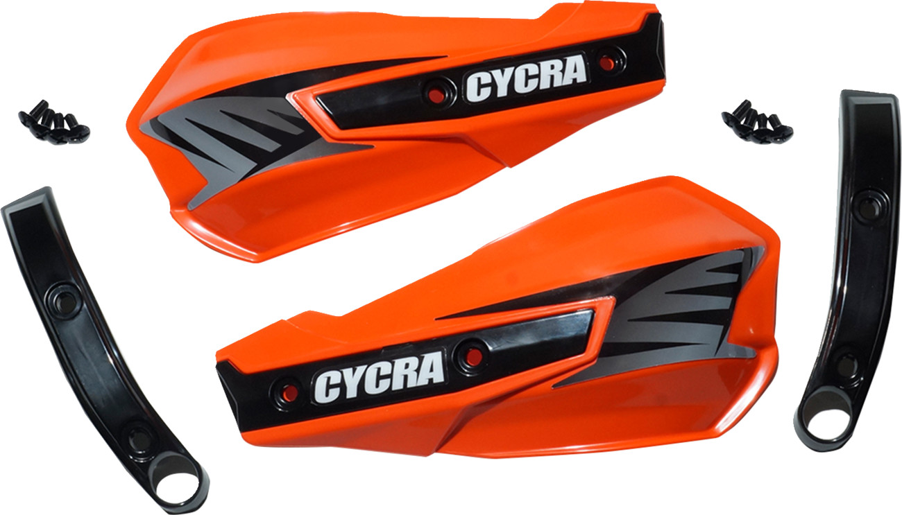 Cycra Replacement Vortex Handshields w/ Abrasion Guards - Orange