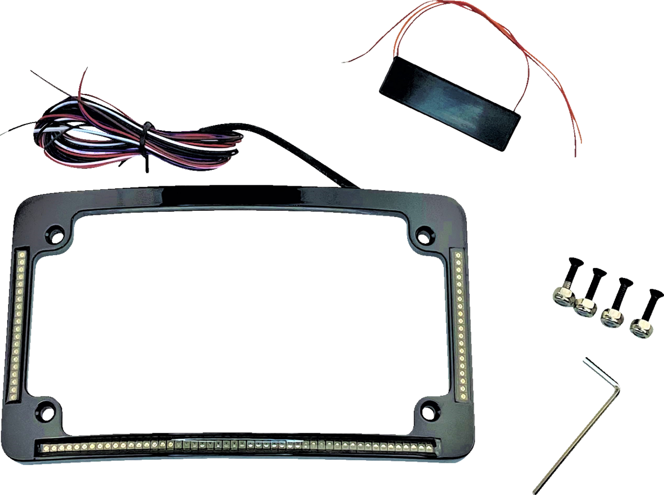 Custom Dynamics LED All-In-One Radius License Plate Frame