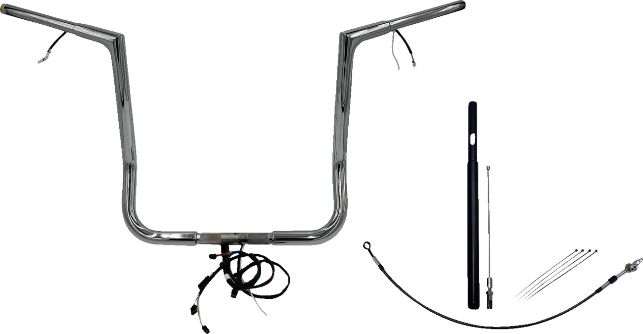 FAT BAGGERS INC. EZ Install Wired 1-1/4" Flat Top Handlebar Kit