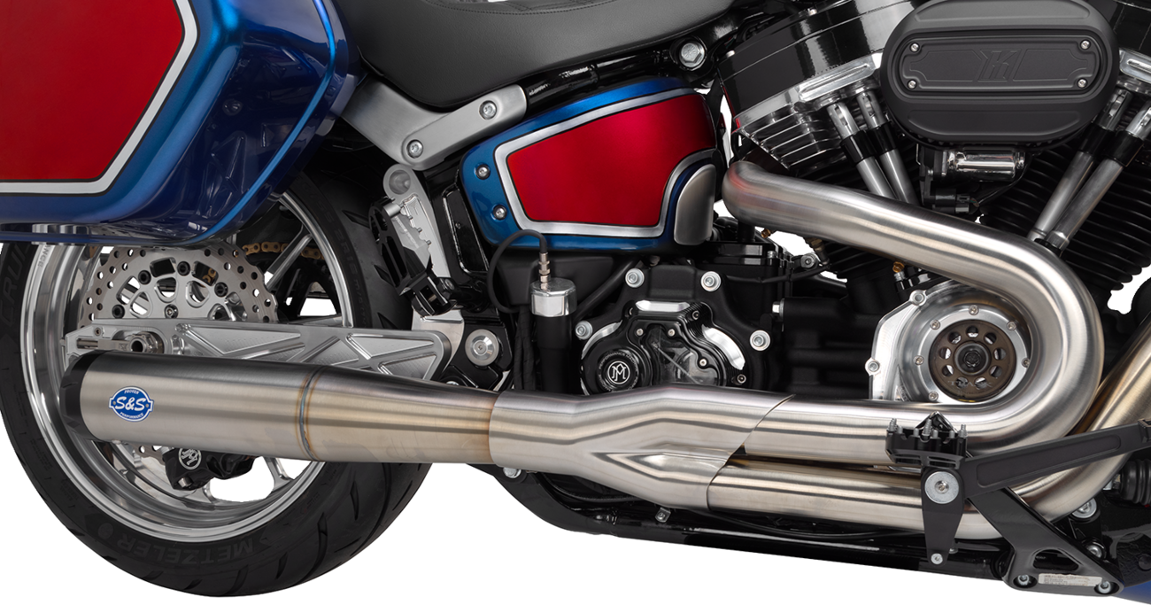 S&s cycle 2-into-1 Superstreet Exhaust System Harley Davidson