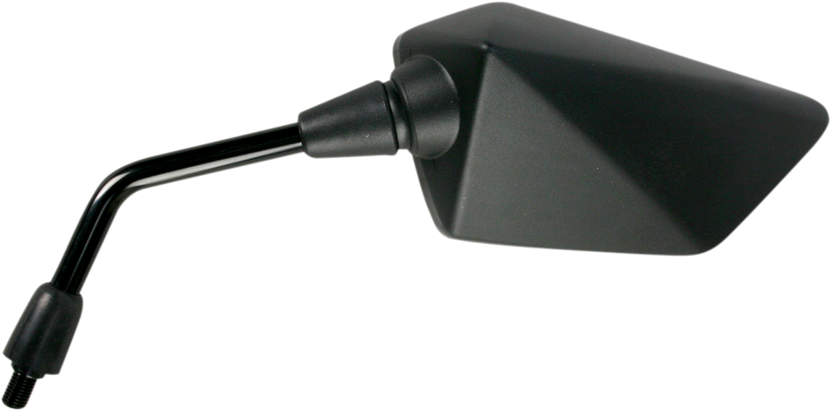 Emgo Mirror - Side View - Polygon - Black - Left 2009-2010 Kawasaki KLX250SF