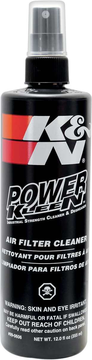 K&N 12oz Power Kleen Motorcycle Offroad Dual Sport Air Filter Cleaner Spray