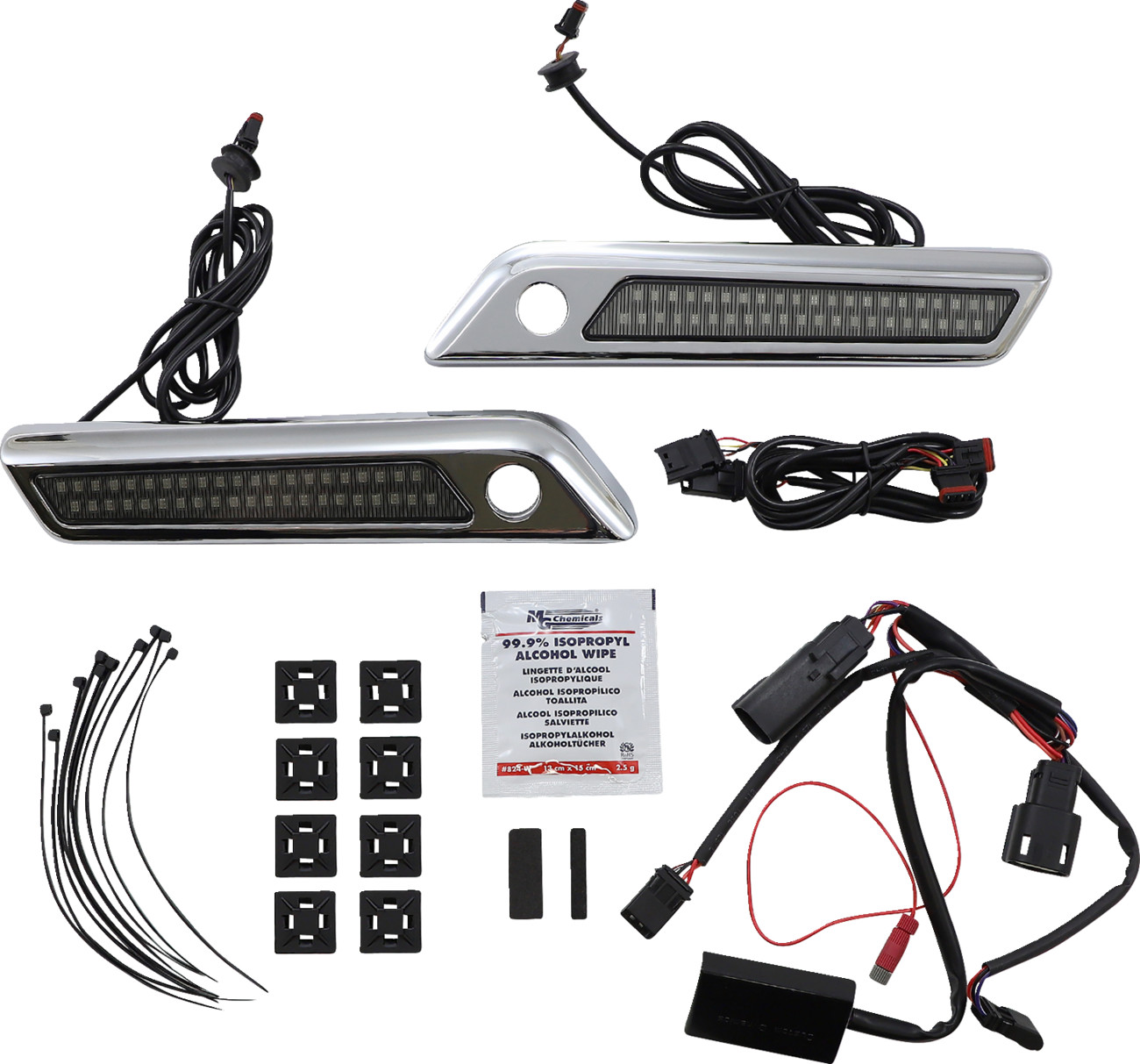 Custom Dynamics Dual Color Saddlebag Latch Lights With Housing For Harley Touring 2014-2025