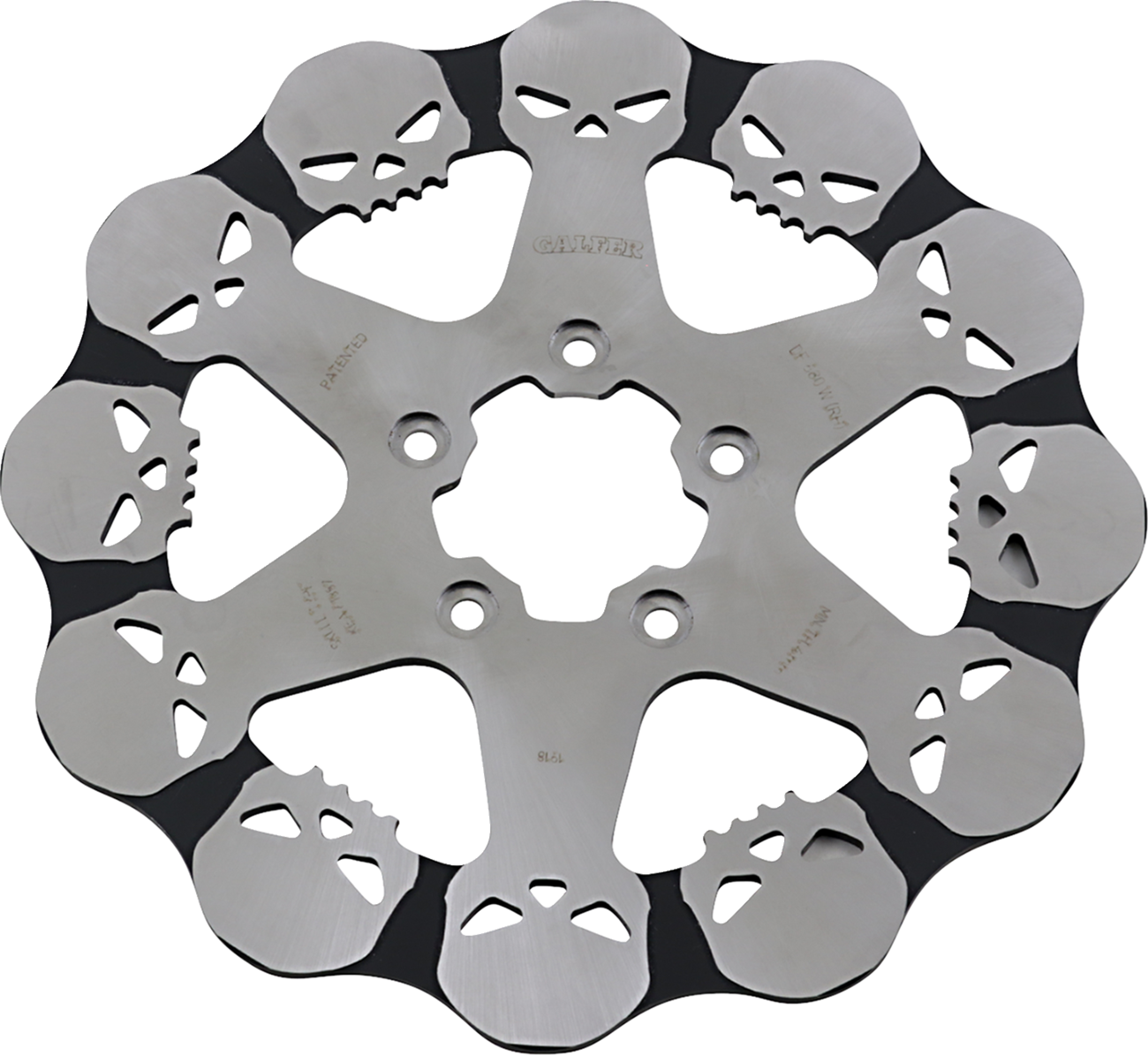 Galfer Skull Rear Rotor - Solid Mount Harley Davidson