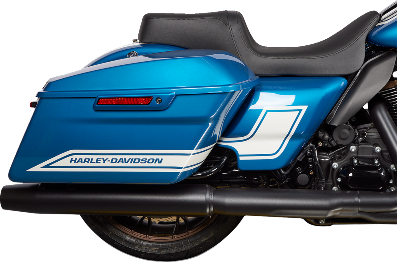 Drag specialties seats Predator 1Up Seat - Vinyl - Black - Smooth - FLH '08-'23 Harley Davidson