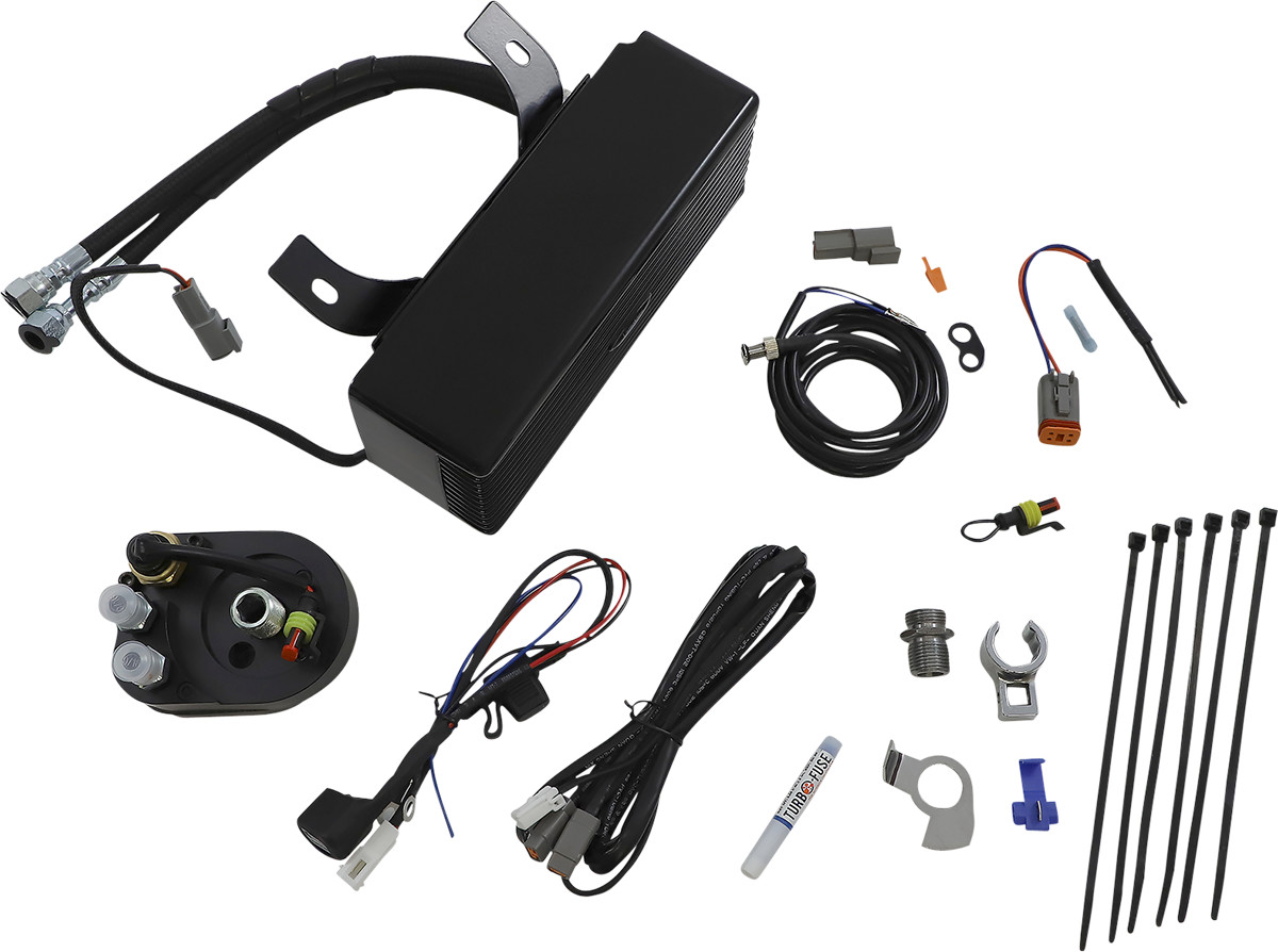 UltraCool Below Regulator Mount Oil Cooler Kit For Harley Touring 1994-2008