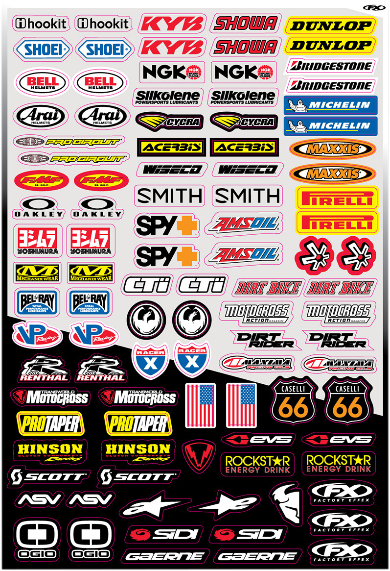 FACTORY EFFEX Sponsor Sticker Kit