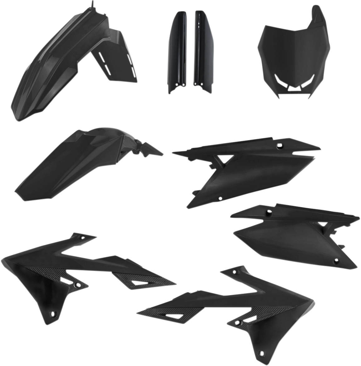 Acerbis Full Replacement Body Kit - Black 2018-2024 Suzuki RMZ450 / 2019-2024 Suzuki RMZ250