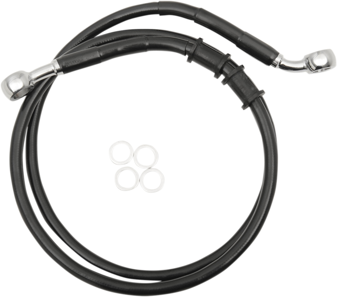 Drag specialties Brake Line - Front - +12" - Black - XL 2014-2022 Harley Davidson XL1200X Forty-Eight