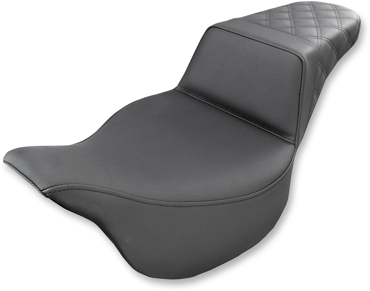 Saddlemen Step-Up LS Lattice Stitch Seat For Harley Touring 2008-2025