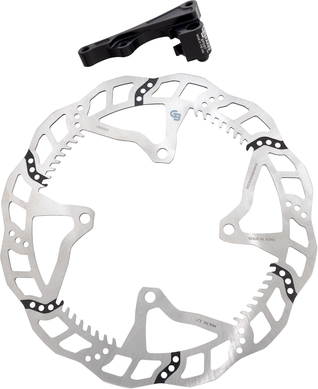 GBRAKES Wave® Brake Rotor Kit With Bracket