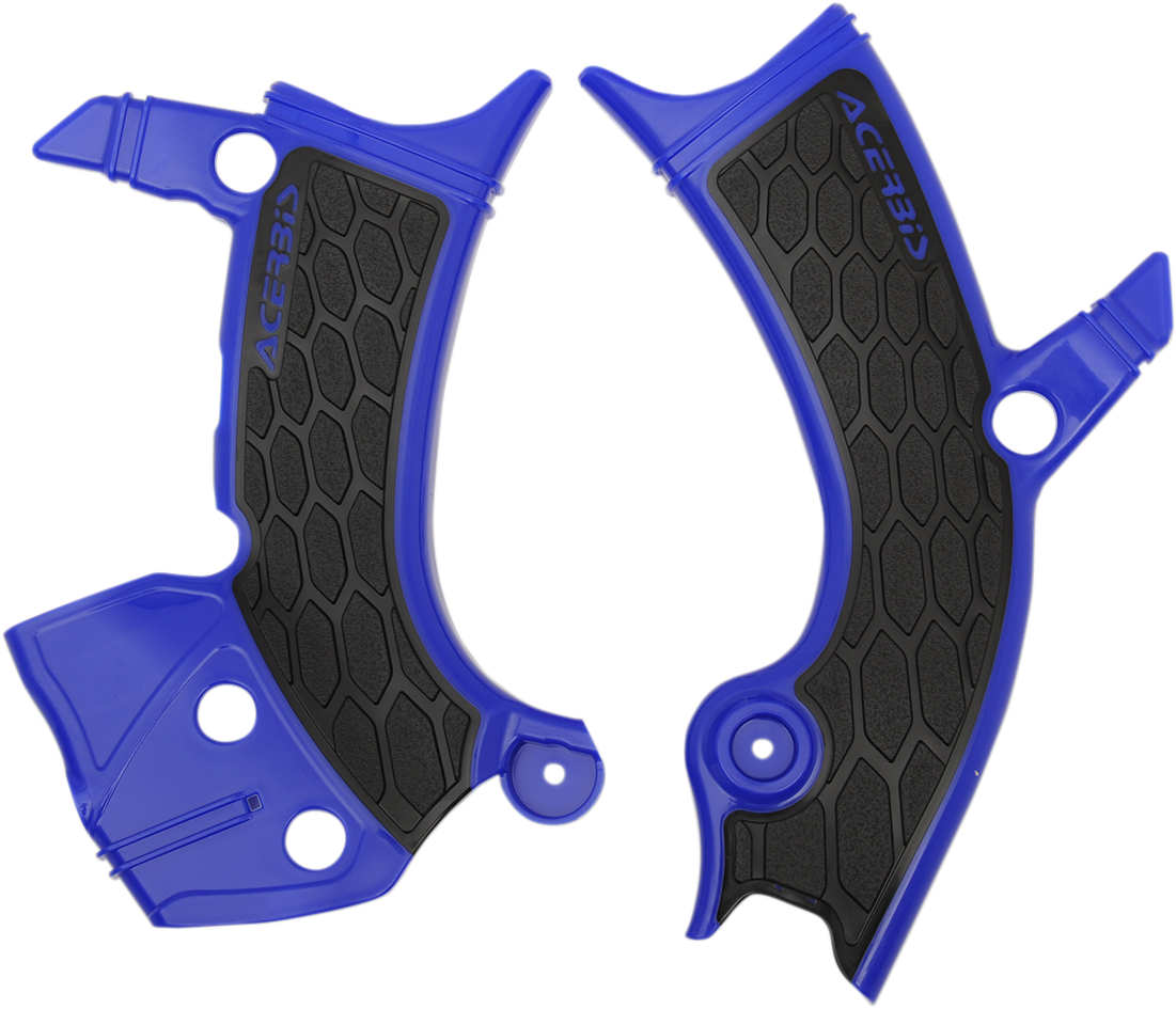 Acerbis X-Grip Frame Guards - Blue/Black - Yamaha