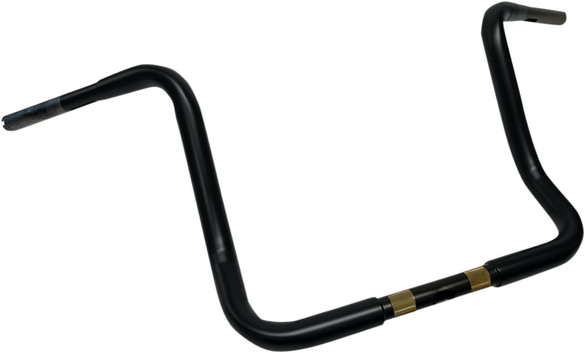 Drag specialties 1-1/4" Buffalo Touring Handlebar - 13" - TBW - Flat Black Harley Davidson
