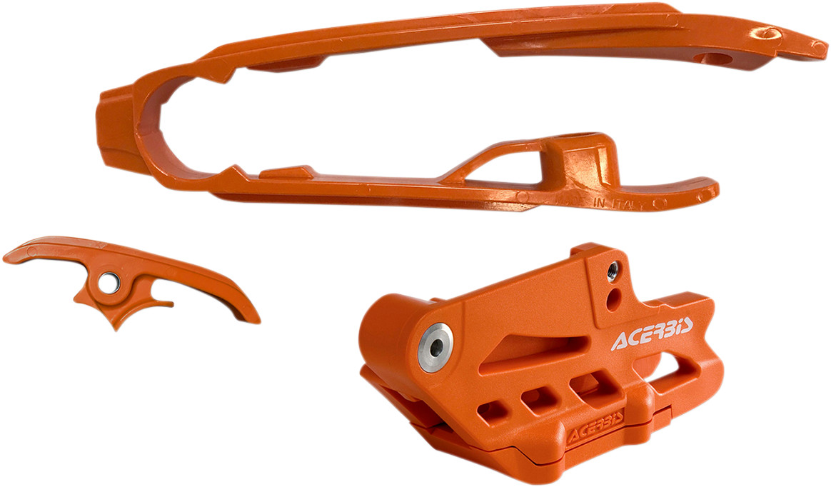 Acerbis Chain Guide 2.0 and Slider Kit - Husqvarna/KTM/Gas Gas - Orange
