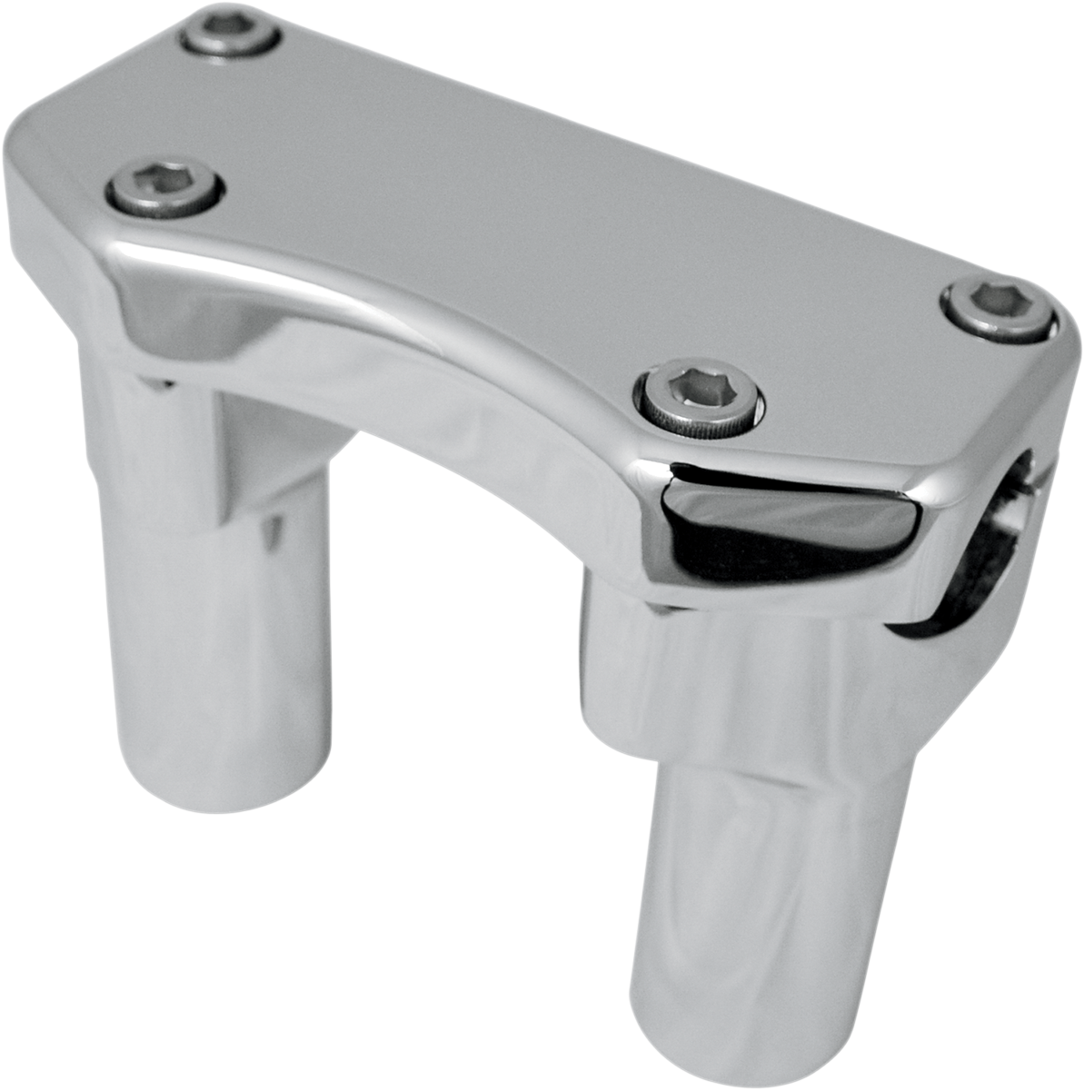 Drag specialties Handlebar Riser & Top Clamp Kit - 3" - Buffalo - Chrome