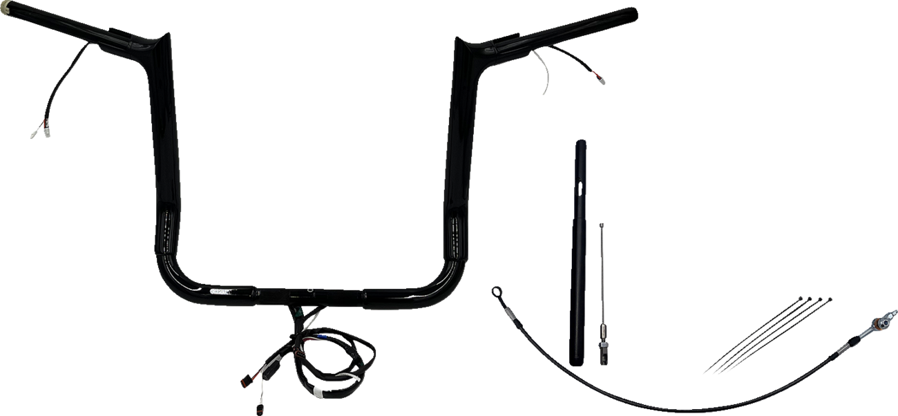 FAT BAGGERS INC. EZ Install Wired 1-1/2" Pointed Top Handlebar Kit