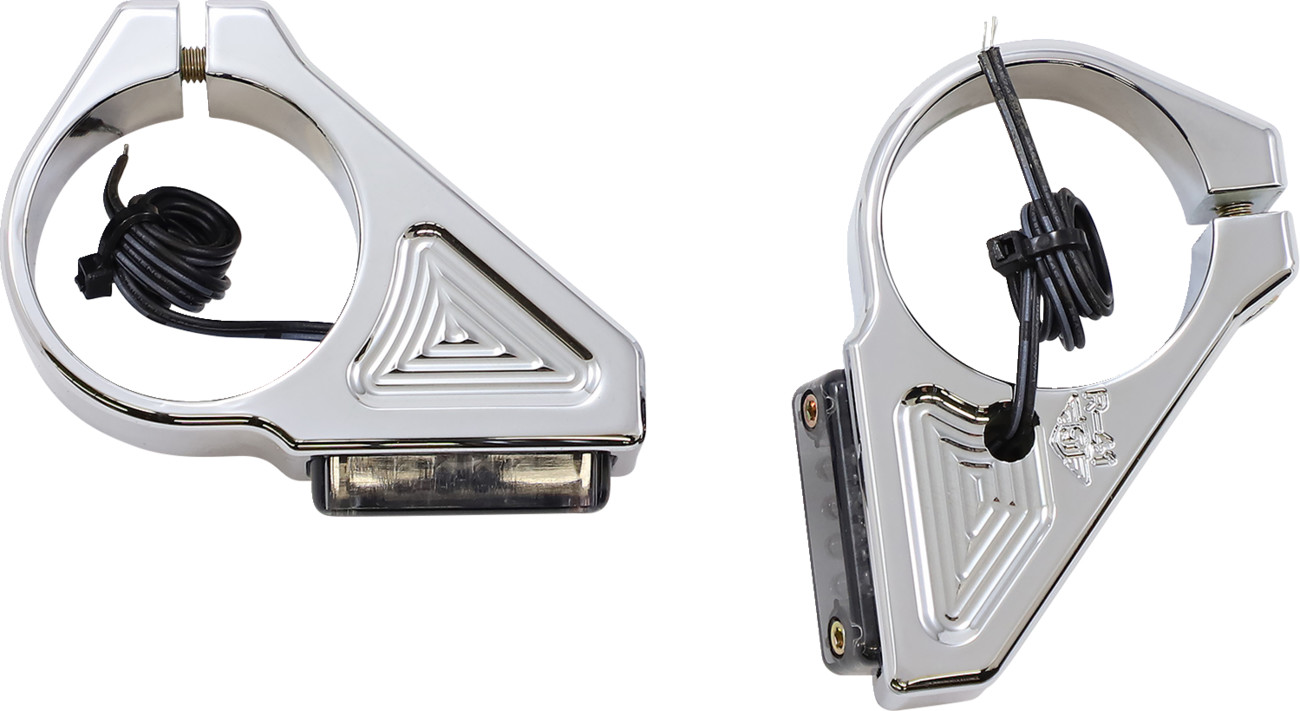 Joker Machine Rectangle Fork Mount LED Turn Signals