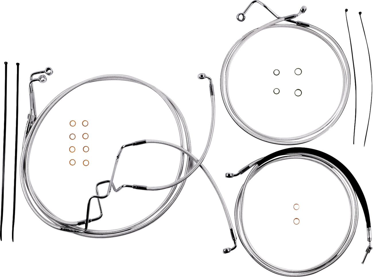 Magnum shielding Sterling Chromite II® Designer Handlebar Installation Kit - 10" - '17-'20 FLHR 2017-2020 Harley Davidson FLHR Road King