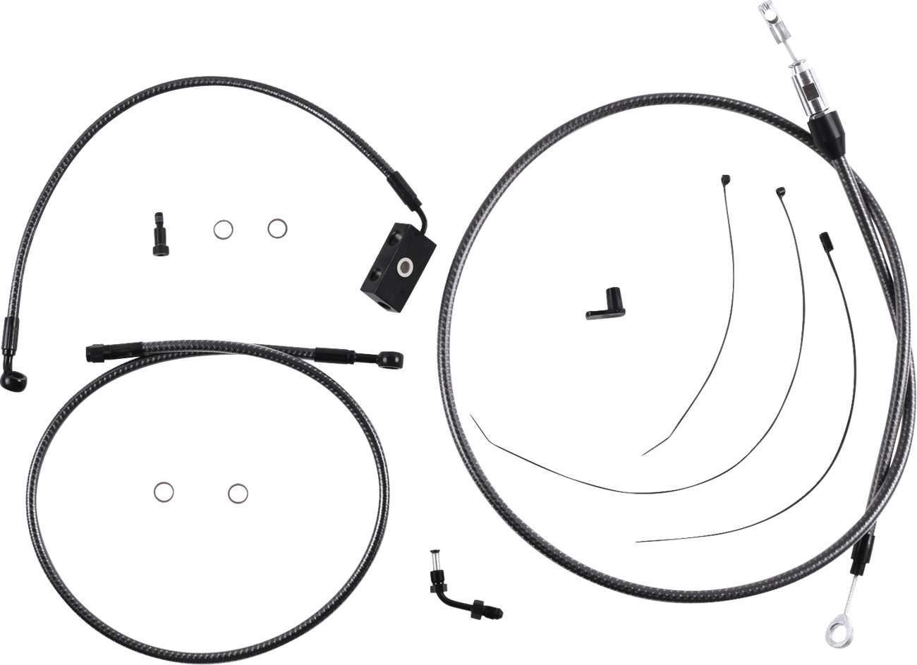 Magnum shielding KARBONFIBR Designer Handlebar Installation Kit - 6" - '18-'24 Softail Harley Davidson