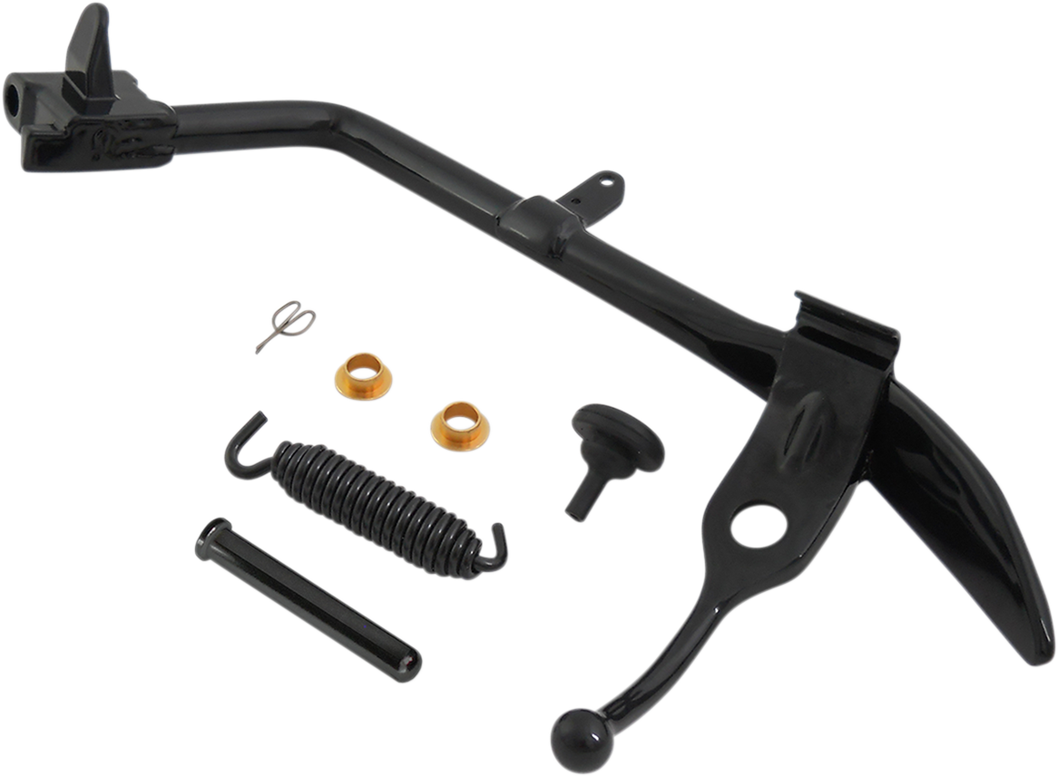 Drag Specialties Black Complete Kickstand Kit for 0717 Harley Softail