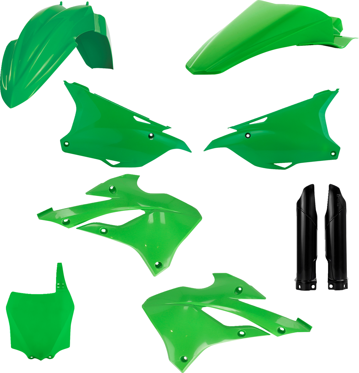 Acerbis Full Replacement Body Kit - '22 OEM Green/Black 2022-2024 Kawasaki KX85 / 2022-2024 Kawasaki KX112