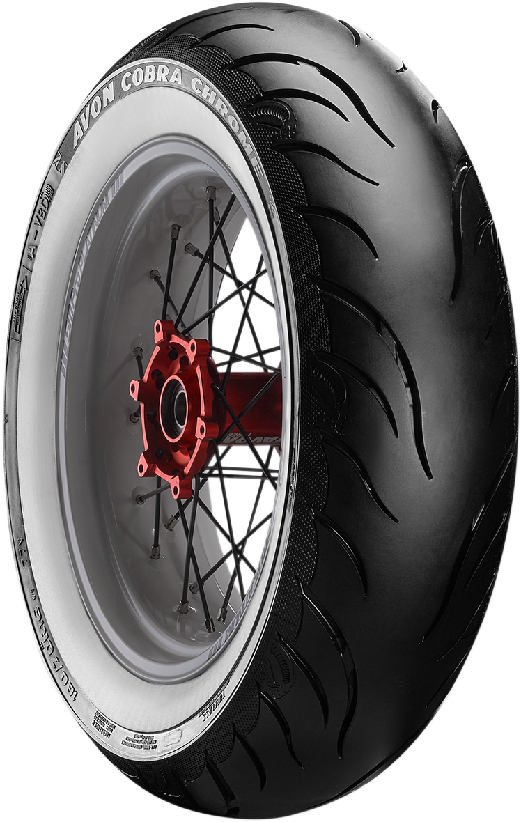 AVON (638152) Cobra Chrome AV92 Reinforced Tire | Tire - Cobra Chrome AV92 - Rear - 170/80B15 - Wide Whitewall - 83H