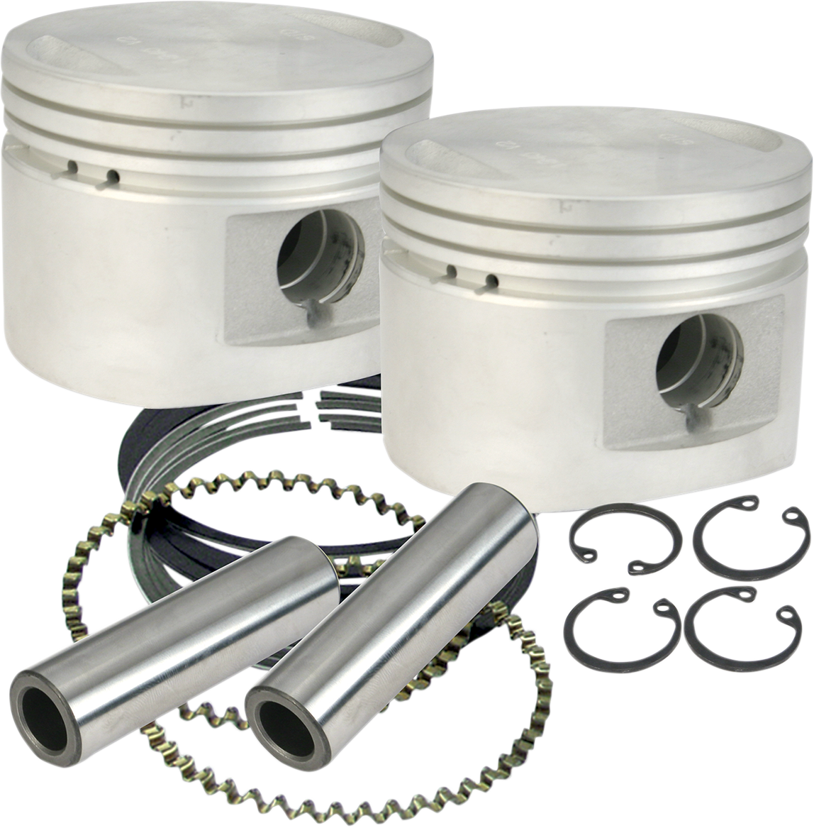 S&s cycle Piston Kit - For 80" Stock or S&S Heads - 3.500" - Standard Harley Davidson