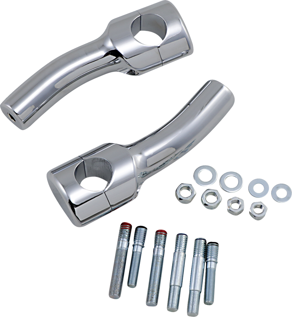 Drag specialties Big Buffalo Handlebar Risers - Pullback - 5-1/2" - Chrome Suzuki/Yamaha/Kawasaki/Honda