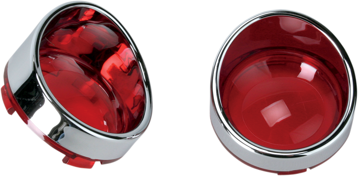 Drag specialties Visor-Style Bezel/Lenses - Red