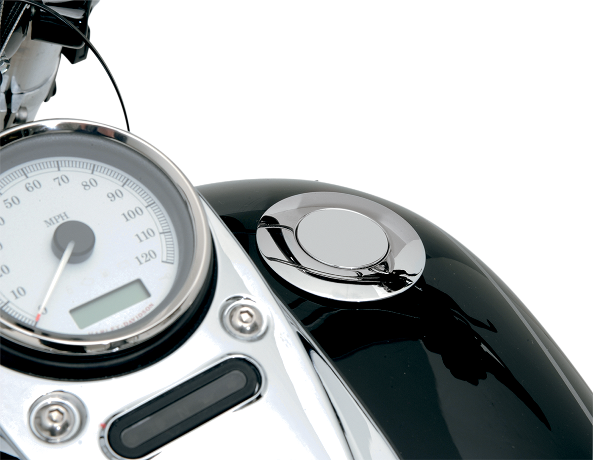 Drag specialties Gas Cap - Large - Vented - Pop-Up - Chrome Harley Davidson