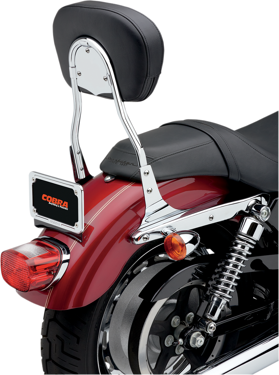 Cobra Standard Round Sissy Bar with Pad For Harley Softail 2000-2006