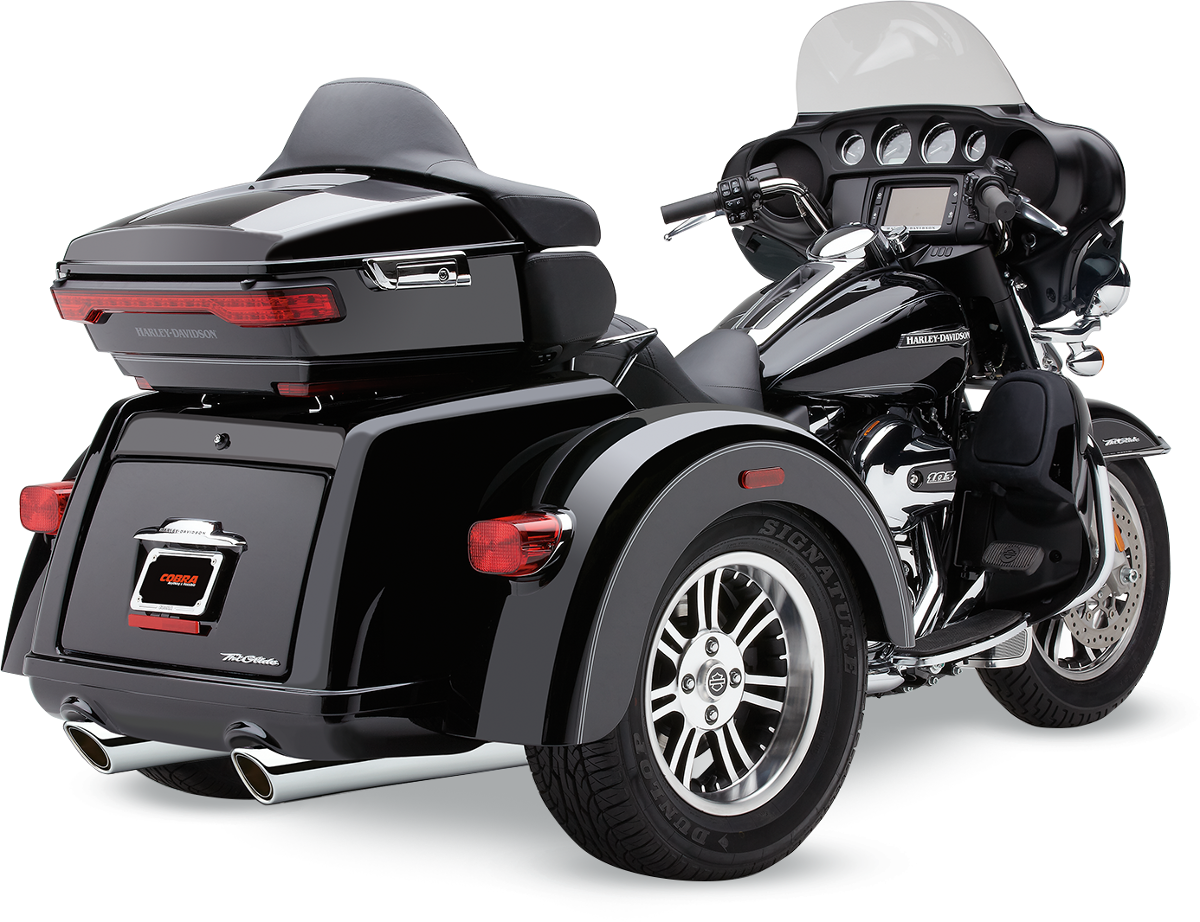 Cobra 909 Slip-On Mufflers For Harley Trike 2009-2025