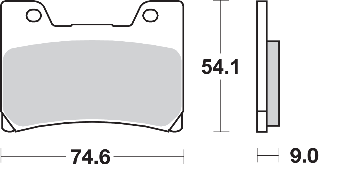 SBS HF Ceramic Front Brake Pads 645HF