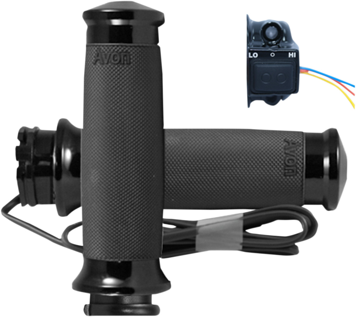 Avon Custom Contour Heated Grips For Harley With Dual Cable Throttle