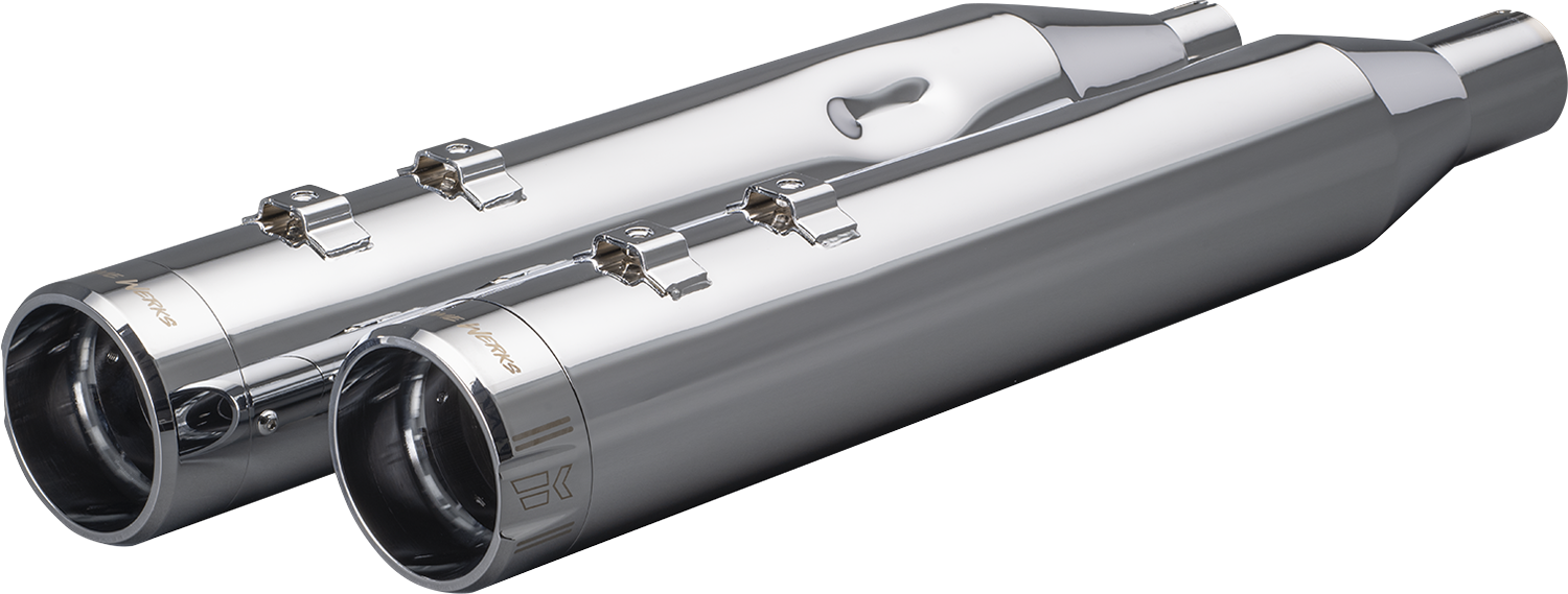Khrome werks 4-1/2" HP-Plus® Slip-On Mufflers - Chrome Klassic Tip