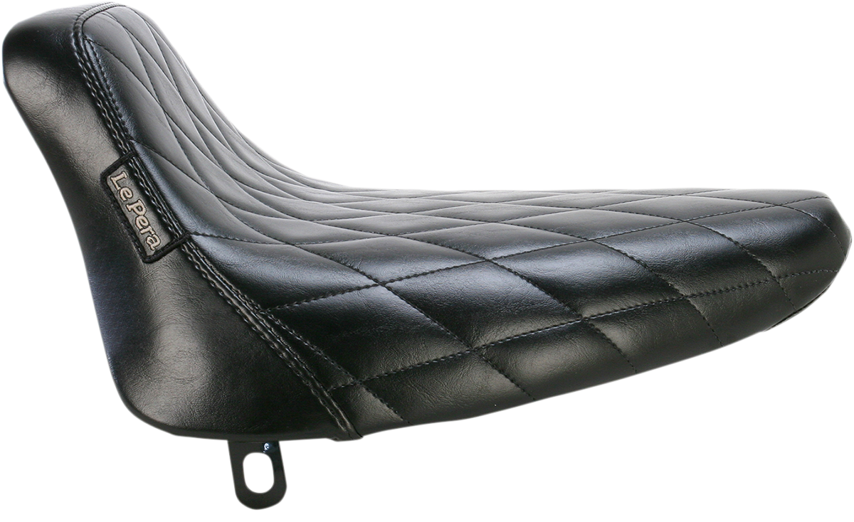 Le pera Bare Bones Solo Seat - Diamond Stitch - Black - Softail '84-'99 Harley Davidson