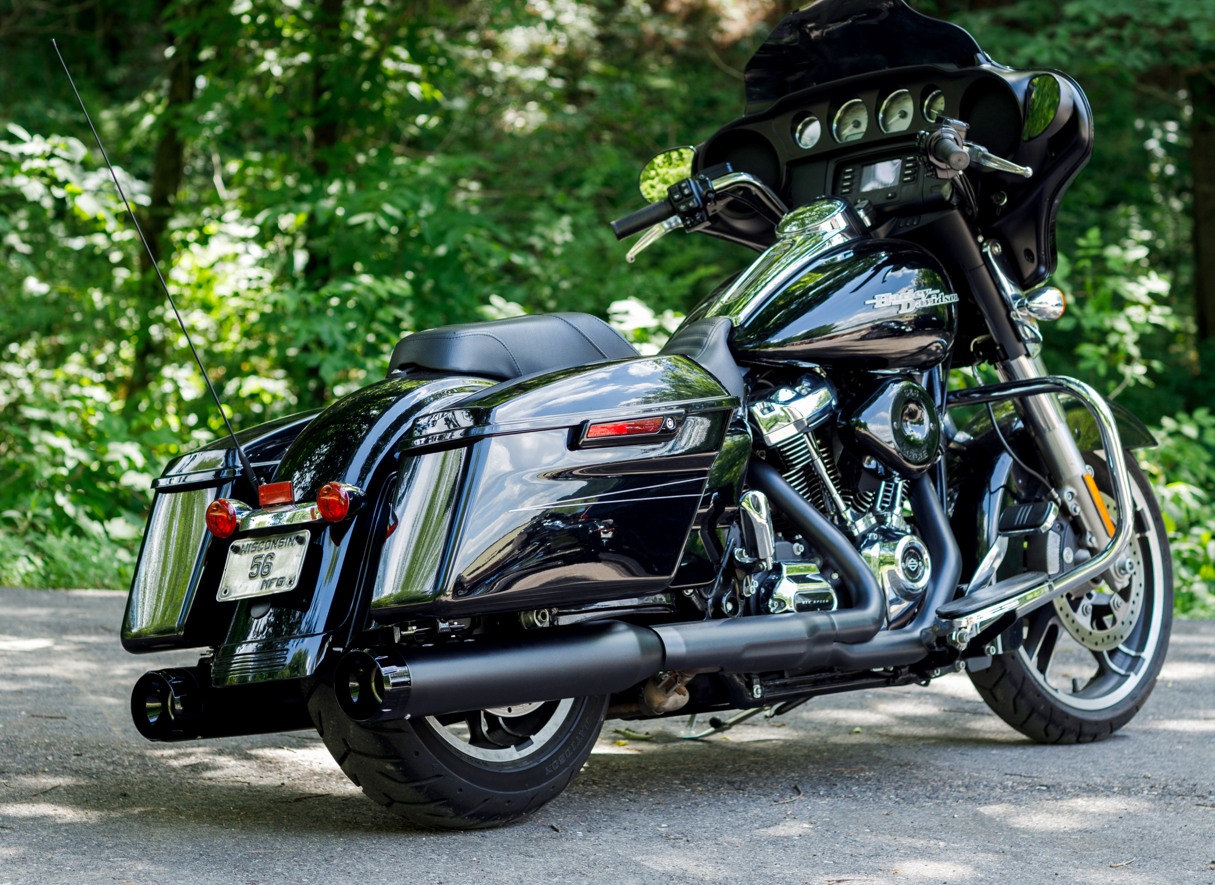 S&S Cycle 4.5" MK45 Thruster Slip-On Mufflers For Harley Touring 2017-2025